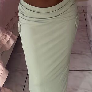 Elegant Mint Green Skirt
